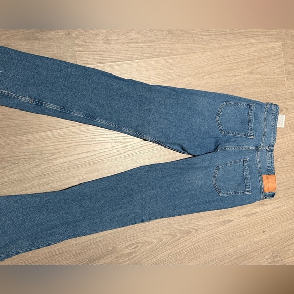 Zara Light Blue Flare Jeans - Picture 3 of 4